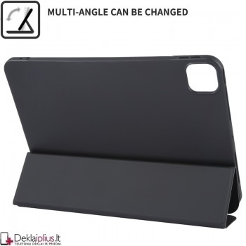 Smart soft dirbtinės odos dėklas - juodas (Apple Ipad Air 13 (2024-2025-2026)-Ipad Pro 12.9 (2018-2020-2021-2022)